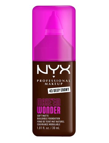 NYX PROFESSIONAL MAKEUP Make Em Wonder Foundation 43 Deep Ebony
