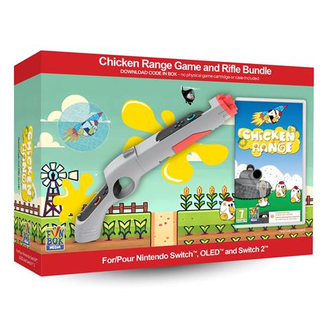 Chicken Range Game with Rifle Bundle, Nintendo Switch 2 -peli ja peliohjain