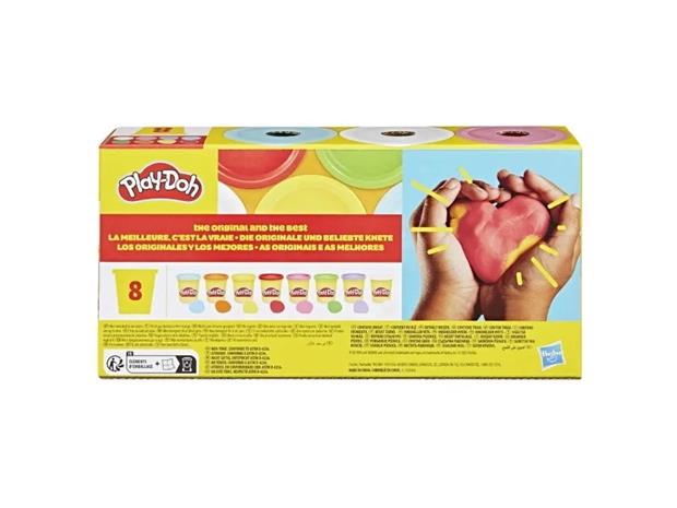 Play-Doh Rainbow 8 Pack Solid 680G