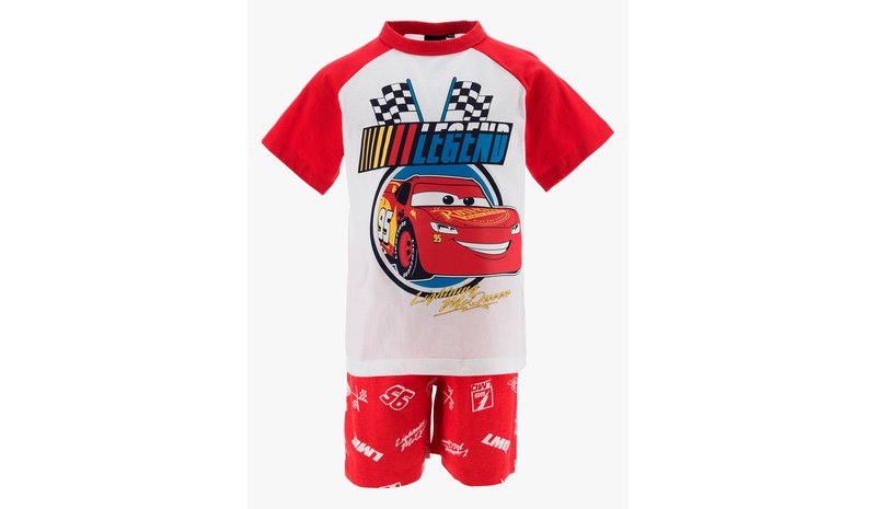 Disney Autot Pyjama, Punainen, 110-116