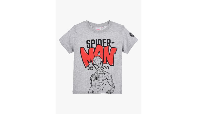 Marvel Spider-Man T-paita, Vaaleanharmaa, 128-134