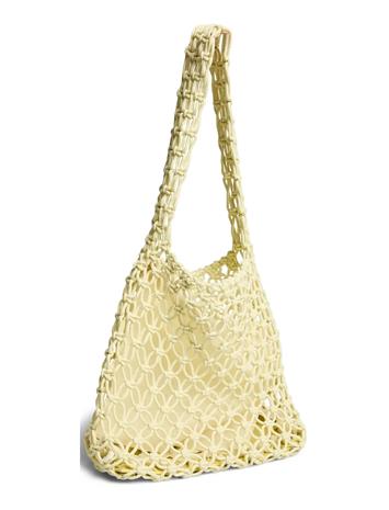 Pieces Pcganna Crochet Shopper - Cream - ONE SIZE
