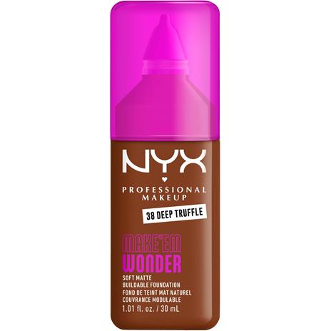 NYX PROFESSIONAL MAKEUP Make Em Wonder Foundation 38 Deep Truffle – kuva 4/8