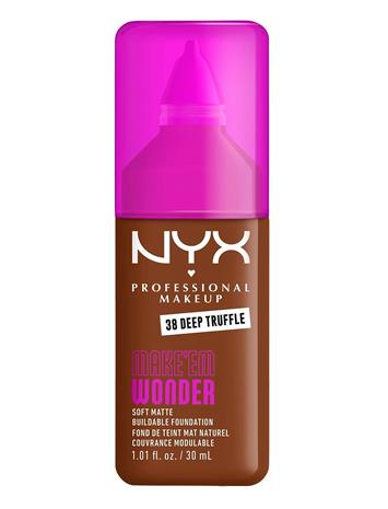 NYX PROFESSIONAL MAKEUP Make Em Wonder Foundation 38 Deep Truffle – kuva 5/8