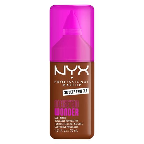 NYX PROFESSIONAL MAKEUP Make Em Wonder Foundation 38 Deep Truffle – kuva 6/8