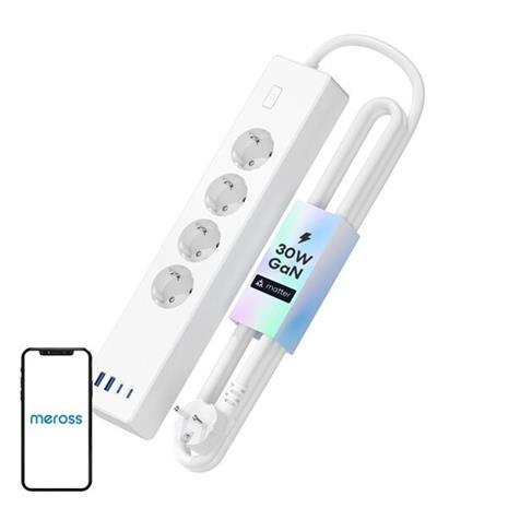 Meross Smart Power Strip MSP844 - 4×AC + 2×USB?A + 2×USB?C – kuva 2/4