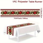 Joulukuusikuvio Pöytäliina - 35.0cm x 179.98cm Polyesteri Joulukoriste