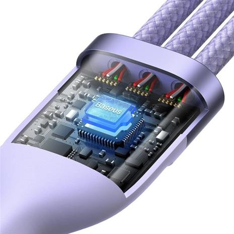 Baseus 3in1 USB cable Flash Series 2 USB-C + micro USB + Lightning 100W 1.5m