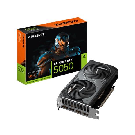 GIGABYTE GeForce RTX 5050 WindForce 2 OC - 8GB GDDR6 RAM - Näytönohjaimet