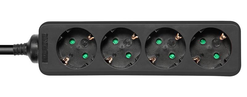Deltaco GT-0421 Power Strip - 3 m