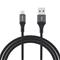 Dudao L3SM USB-A - MicroUSB 3A 1.2m Braided Cable - Black – kuva 2