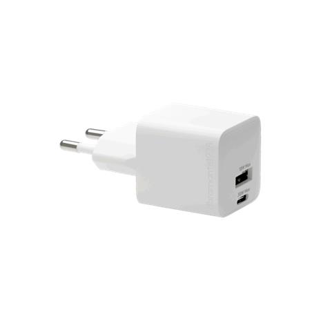 Seinälaturi USB-C 30W USB-A 18W