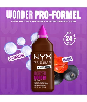 NYX PROFESSIONAL MAKEUP Make Em Wonder Foundation 41 Warm Walnut