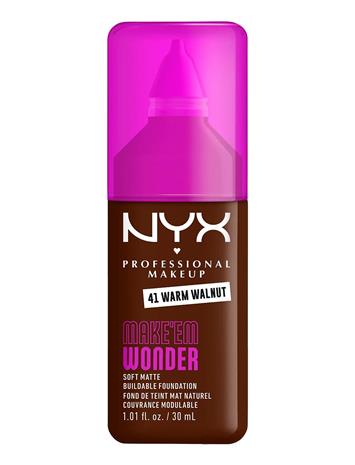 NYX PROFESSIONAL MAKEUP Make Em Wonder Foundation 41 Warm Walnut