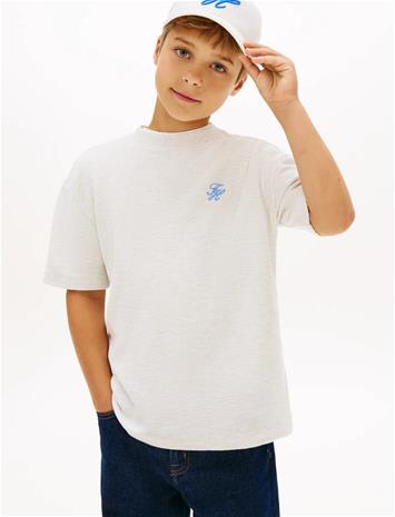 Tommy Hilfiger Th Script Jersey Twill T-Shirt - Cream - 152