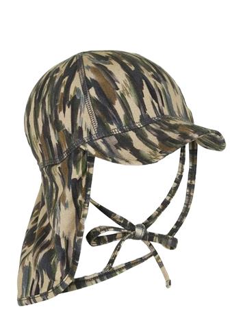 mikk-line Summerhat Cap Long Neck - Aop Bamboo - Multi/patterned - 55(6/8Y)