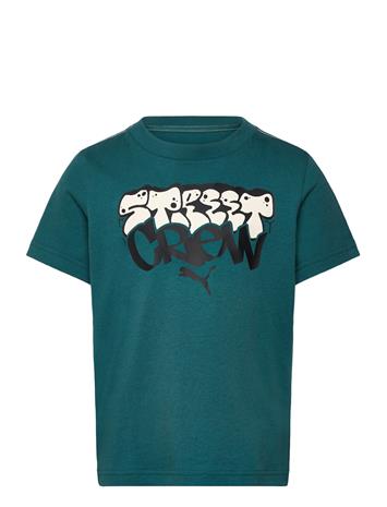 PUMA Mid90S Graphic Tee B - Green - 164 – kuva 3/5