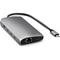 Satechi USB-C-moniporttisovitin 8K ja Ethernet V3 - Space Gray – kuva 5