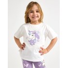 Lindex Cotton T-Shirt - White - 122/128