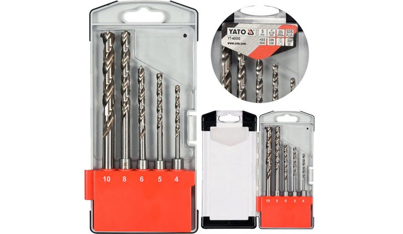 Yato Hss Sds Plus metalliporasarja (5 kpl)