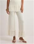 Malina - Valkoinen - Alycia Knitted Fringe Pants