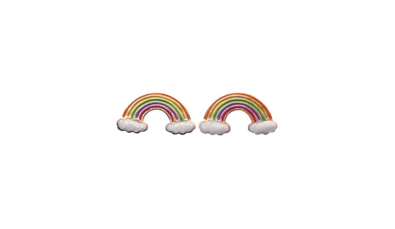 Silver Bar 6494 Rainbow korvakorut
