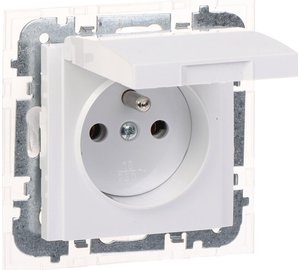 Yksi pistorasia Ip44 230v 16a valkoinen