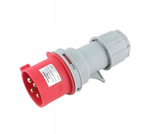 Kolmivaiheinen pistoke 4p 32a 400v Ip44
