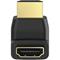 HAMA Adapter HDMI 90 Degree Gold Black – kuva 5