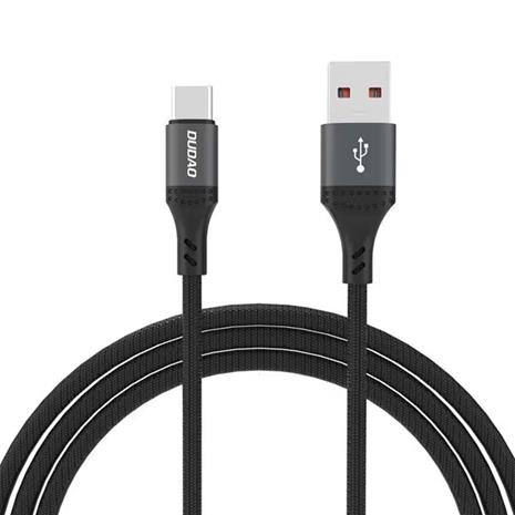 Dudao L3ST USB-A - USB-C 5A Cable 1.2m Braided - Black