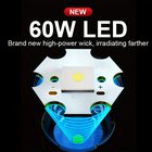 Yksi setti superkirkas taskulamppu, 60W LED, ladattava.