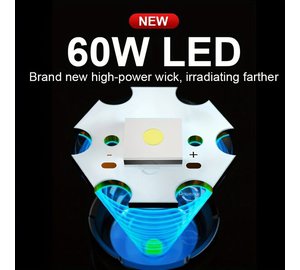 Yksi setti superkirkas taskulamppu, 60W LED, ladattava.