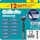 Setti Gillette Mach3: partakone + teräpäät, 12 kpl