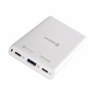 Varavirtalähde Swissten Travel Charger kannettavat tietokoneet ja MacBook / 60W / PD3.0 / QC3.0 / PPS / valkoinen