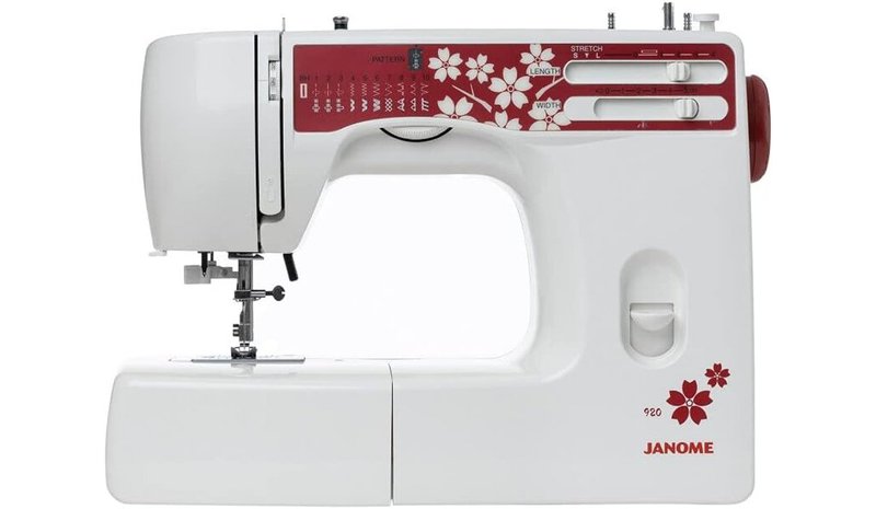 Ompelukone Janome 920, valkoinen/ punainen