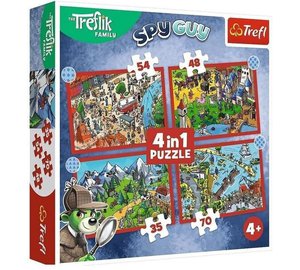 Trefliks travel 4in1 palapelit lapsille