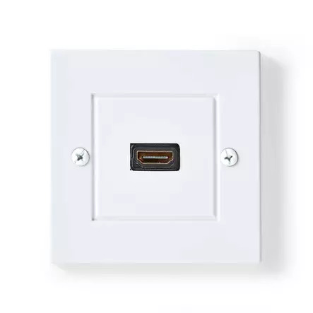 Nedis HDMI Wall Box | 4K@60Hz | HDMI™ Output | Black | 18 Gbps | Gold Plated