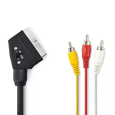 Nedis video / audio cable - composite video / audio - 1 m – kuva 2/4