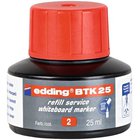 Edding E-btk 25 muste kuivalle pyyhkimiselle, punainen