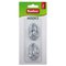 Koukut 2gb 3x4,7cm ovaali hopea – kuva 1