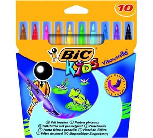 Bic Visaquarelle tussit, 10 väriä
