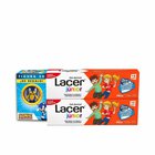 Hammastahna Lacer Junior mansikoilla, 2 x 75 ml