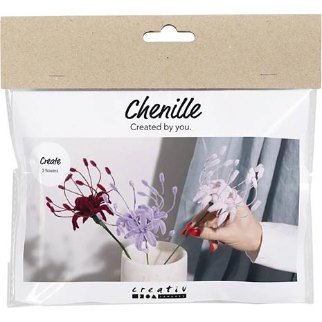Mini DIY Kit - Chenille flowers (977759)