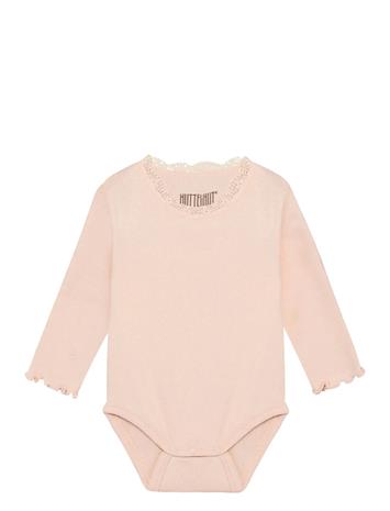 Huttelihut Body Ls Rib - Pink - 86