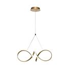 Ripustettava valaisin Candellux Spark kultainen LED 32W moderni muotoilu