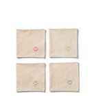 Midnatt Napkins Happy - Beige - 40X40CM
