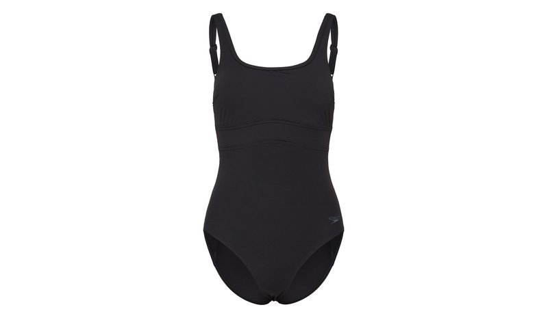 Speedo Solid Contour Eclipse Swimsuit - Black - 46