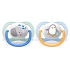Silikonitutti Philips Avent Ultra Air, 0-6kk., SCF080 / 05, 2 kpl..