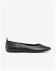 Nelly - Musta - Rounded Flat Ballerina