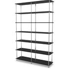 Montana Free Shelf 660000 Black / Chrome - Kirjahyllyt Maalattu Metalli Musta - 5715288535001